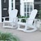 Flash Furniture 2 PK Navy Poly Resin Adirondack Rocking Chairs JJ-C14705-WH-2-GG - alternate 1